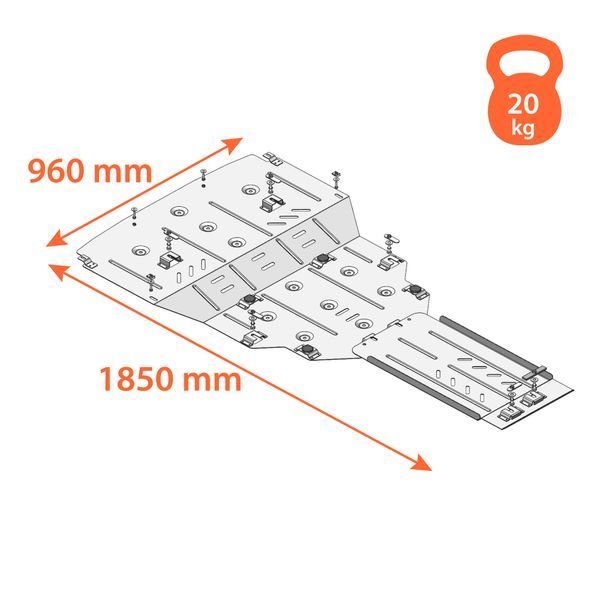 Skid plate on Lexus IS 300 (2020-) III generation (XE3) Facelift