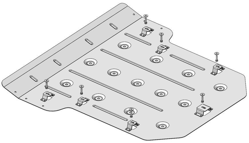 Skid plate on Genesis eGV70 (2022-) I generation (JK1)