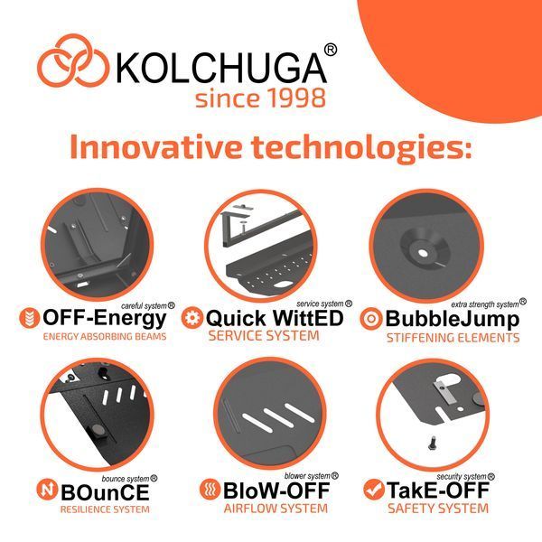 Skid plate on Toyota Highlander (2013-2019) III generation (XU50) incl. Facelift