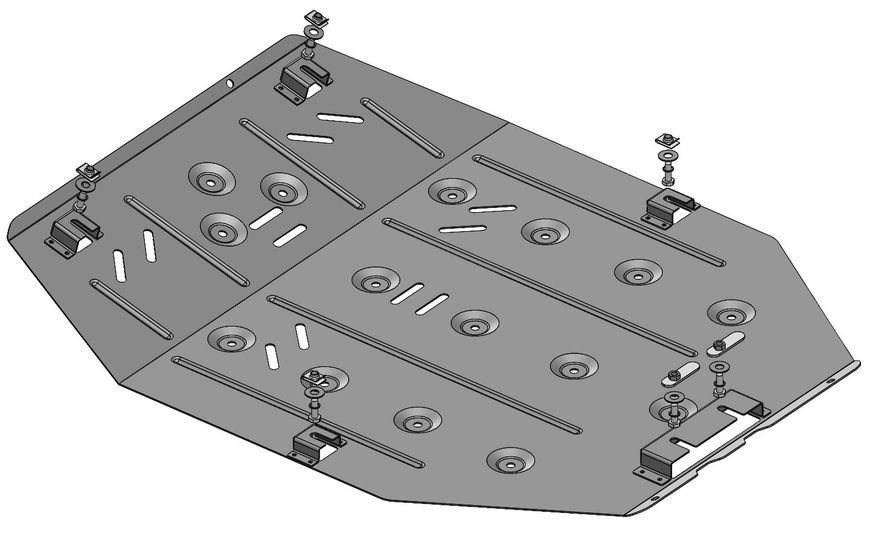 Skid plate on Chevrolet Malibu (2015-2022) IX generation