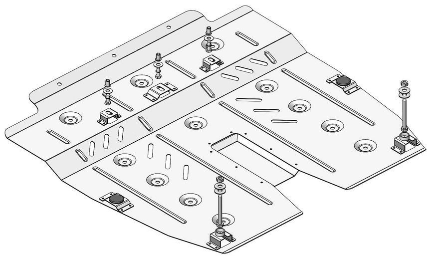 Skid plate on Lexus ES 300h (2012-2018) VI generation (GSV50) incl. Facelift