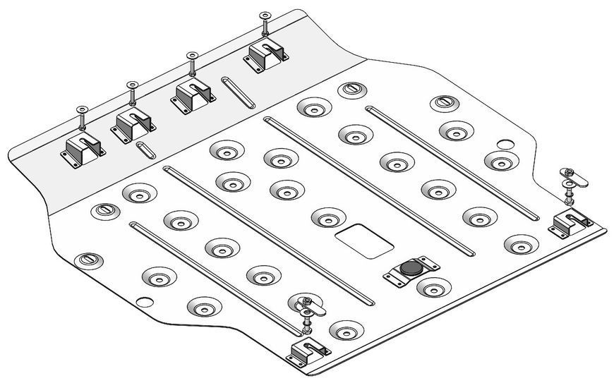 Skid plate on Honda MN-V (2020-) II generation (RU)