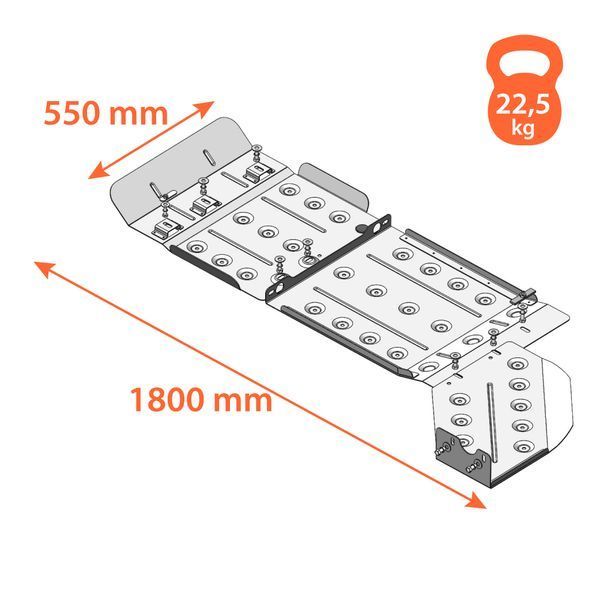 Skid plate on Dodge RAM 1500 Classic (2018-) V generation (DT)