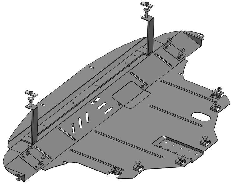 Skid plate on Kia Sorento (2015-2020) III generation (UM) incl. Facelift