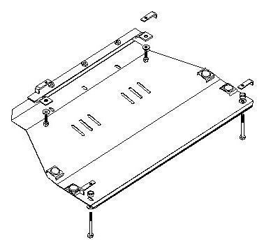 Skid plate on Lincoln MKX (2006-2015) I generation (U388) incl. Facelift