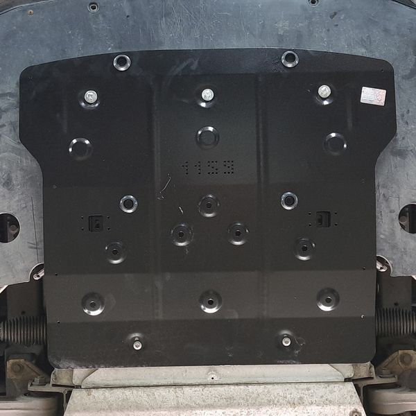 Skid plate on Tesla Model S (2016-2019) (75D)