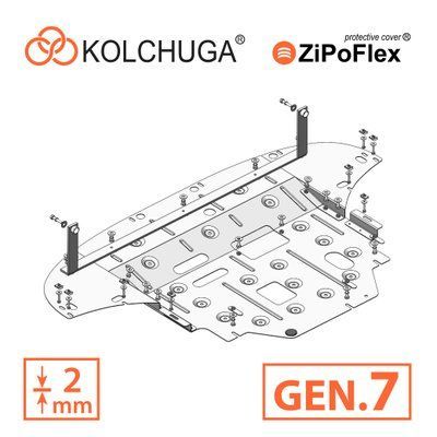 Skid plate on Kia Soul (2019-) III generation (SK3) incl. Facelift