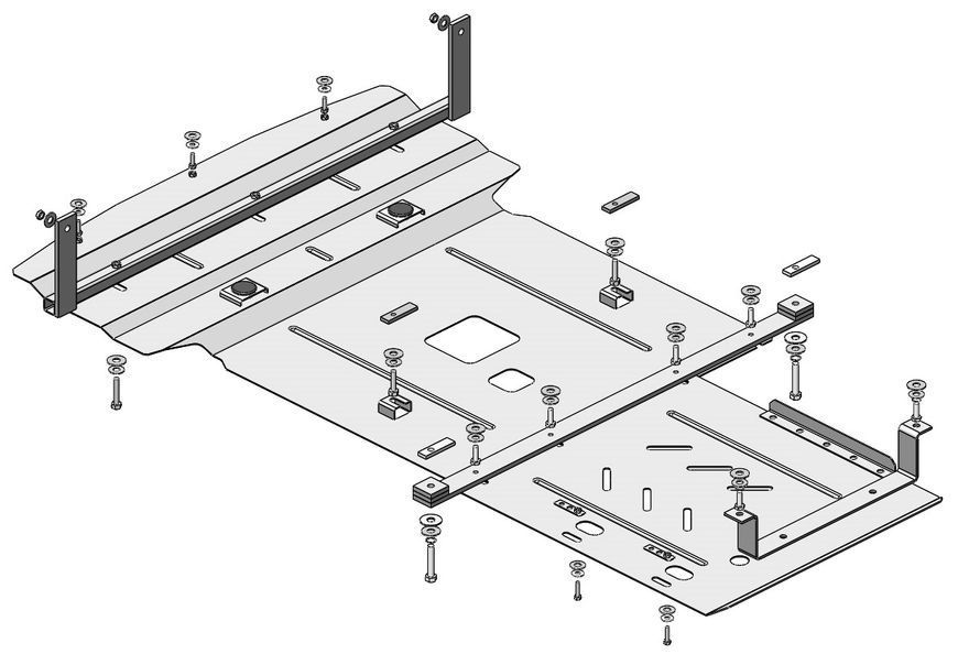 Skid plate on BMW 1 (2004-2011) I generation (E81/E87/E82/E88) incl. Facelift