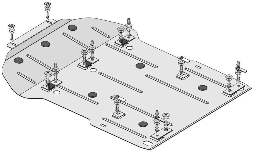 Skid plate on BMW 1 (2015-2019) II generation (F20/F21) Facelift