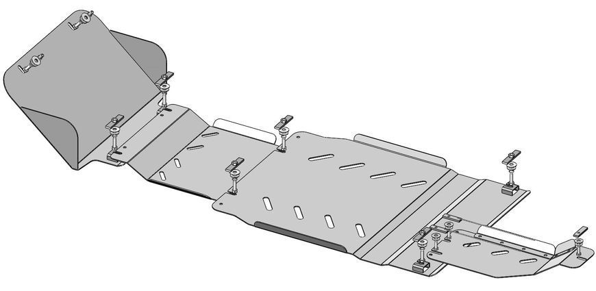 Skid plate on Cadillac Escalade (2007-2014) III generation (GMT300) incl. Facelift